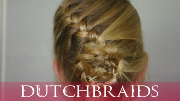 French braid in to a flower